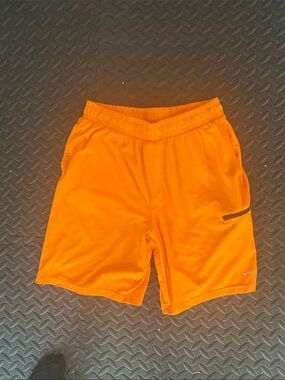 Men's Athletic Training Shorts in Bright Orange